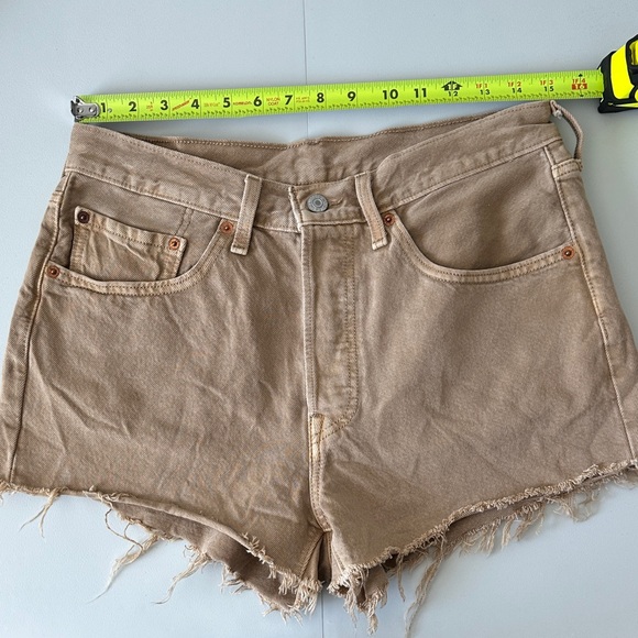 Levi's Women's Brown 501 Denim Jean Shorts - Picture 3 of 4